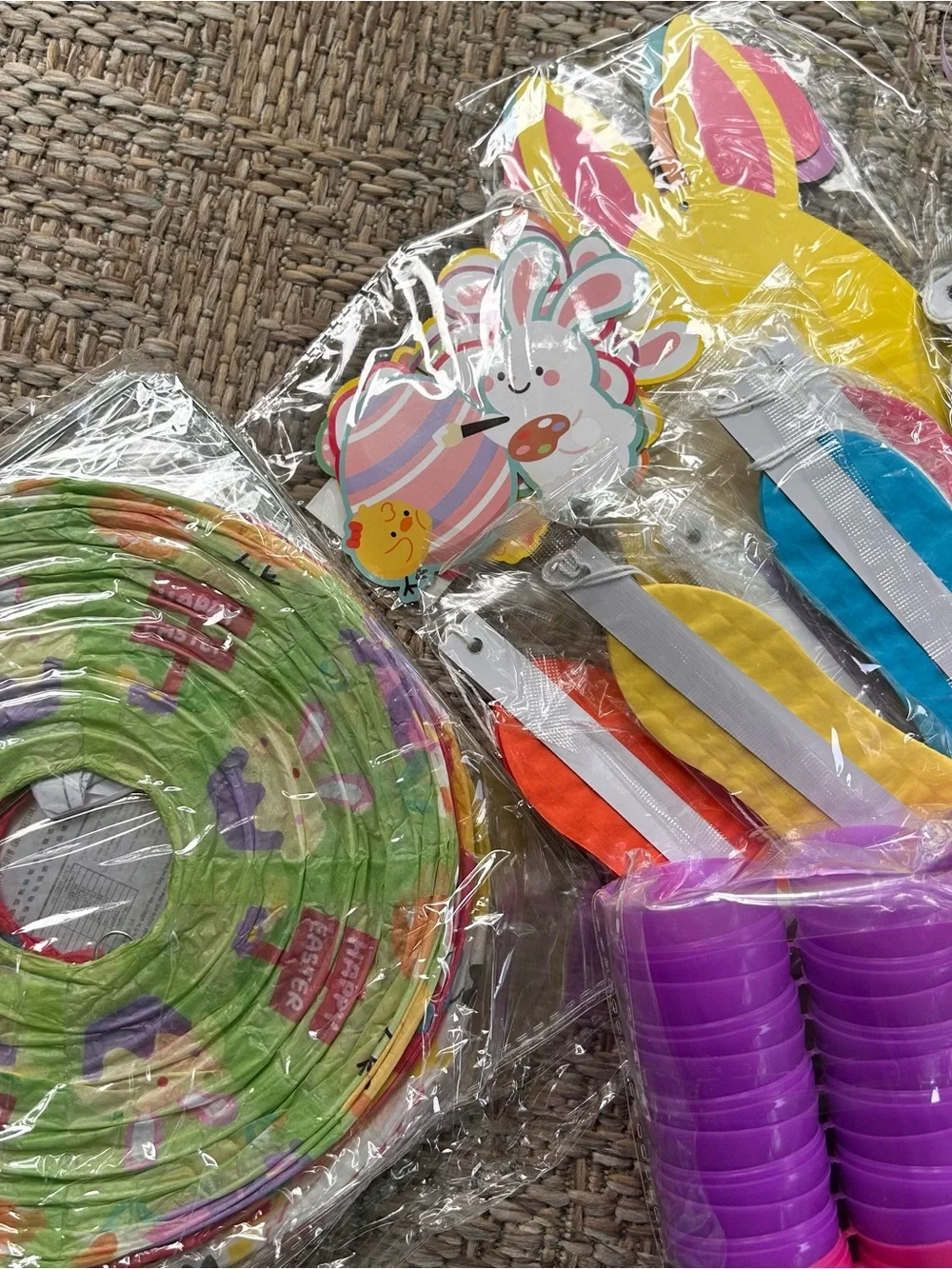 Lot of Easter Decorations and Party Supplies